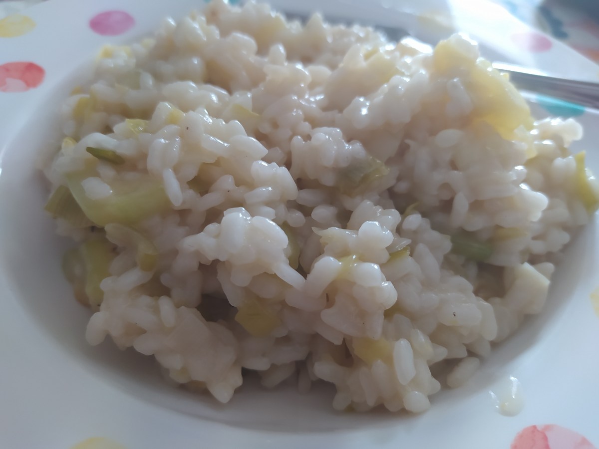 Risotto de calabacín, puerros y&nbsp;limón